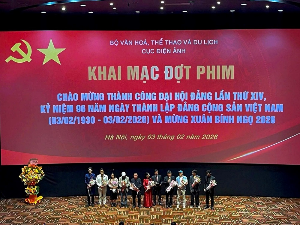 KHAI MẠC ĐỢT PHIM CHÀO MỪNG THÀNH CÔNG ĐẠI HỘI ĐẢNG LẦN THỨ XIV, KỶ NIỆM 96 NĂM NGÀY THÀNH LẬP ĐẢNG CỘNG SẢN VIỆT NAM VÀ MỪNG XUÂN BÍNH NGỌ 2026